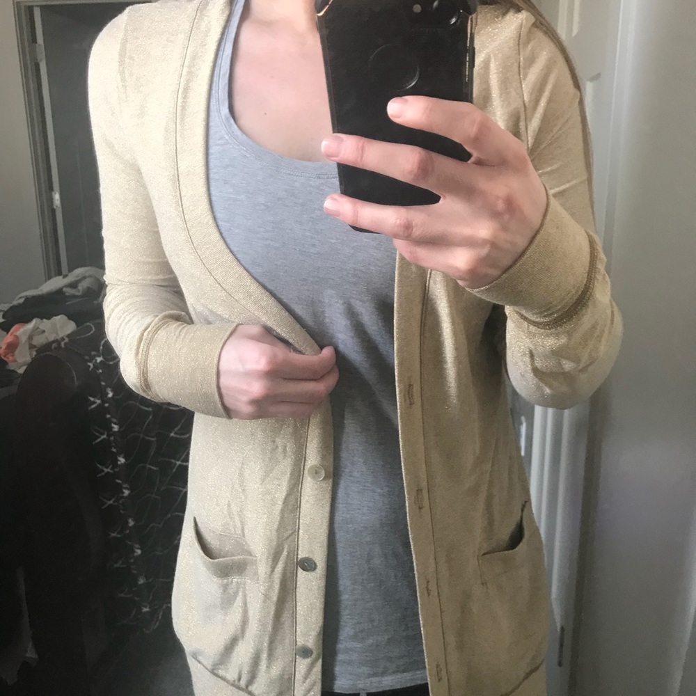 Gold sparkle cardigan